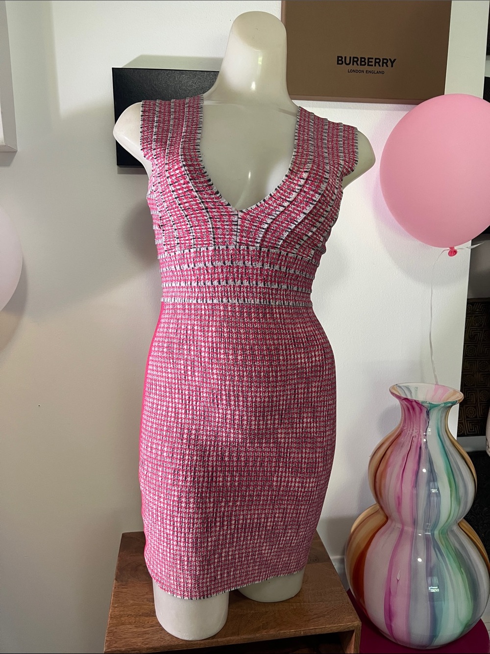 HERVE LEGER Knit Sheath Dress!
